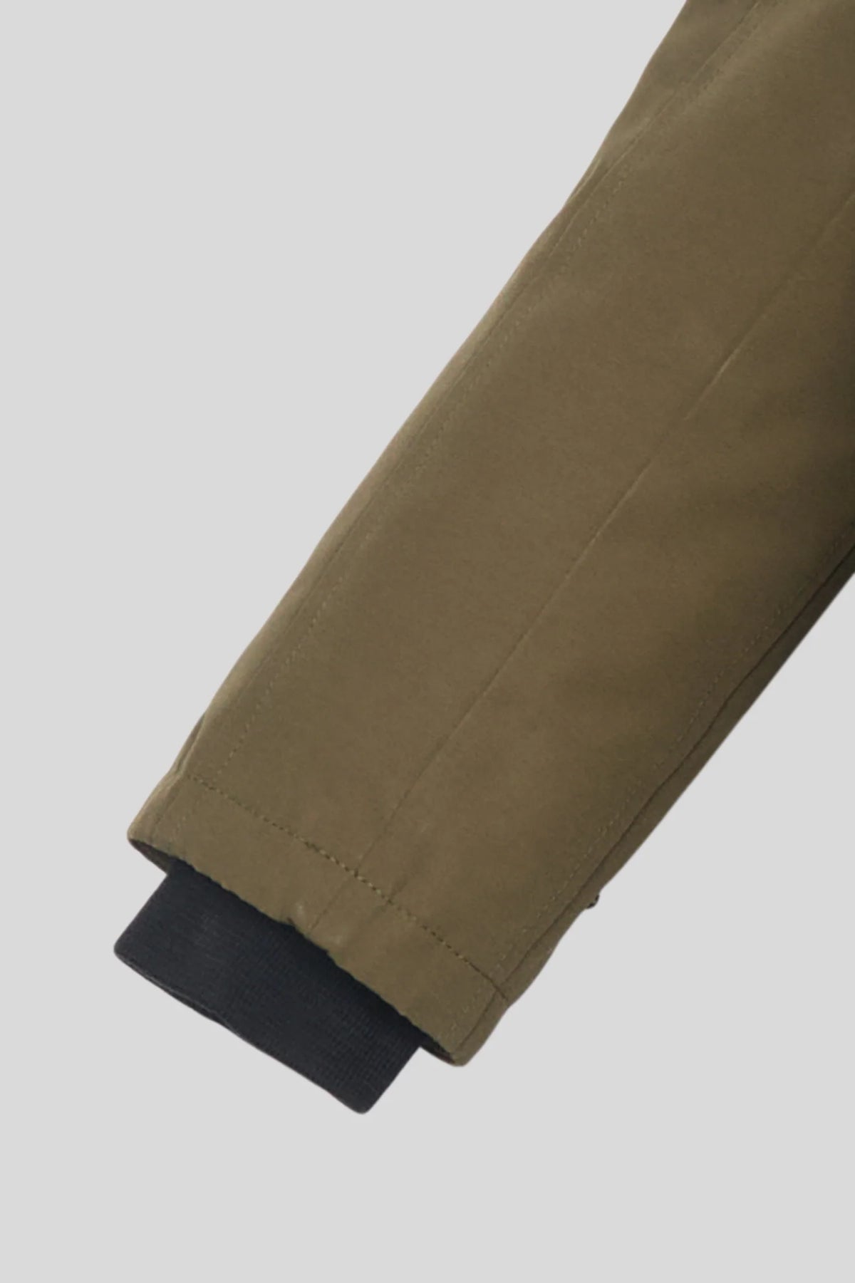 Canada Goose Women's Military Olive Long Parka with Fur-Trimmed Hood