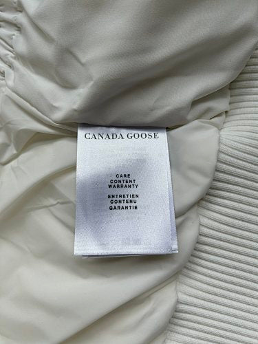 Canada Goose Cropped Down Bomber in Cream