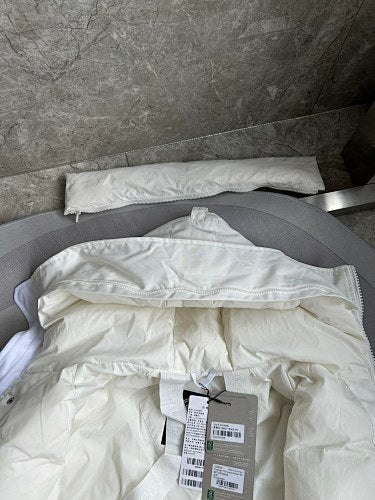 Canada Goose Cropped Down Bomber in Cream