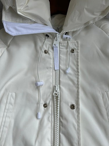 Canada Goose Cropped Down Bomber in Cream